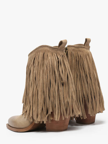 Santiago Laarzen Uit Leder Metisse Beige women XD2125 ander zicht 2