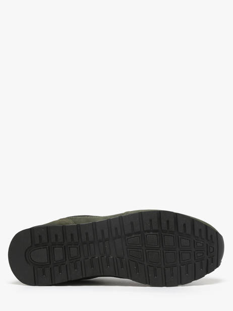 Sneakers Uit Leder Serge blanco Groen men CHA2360P ander zicht 4