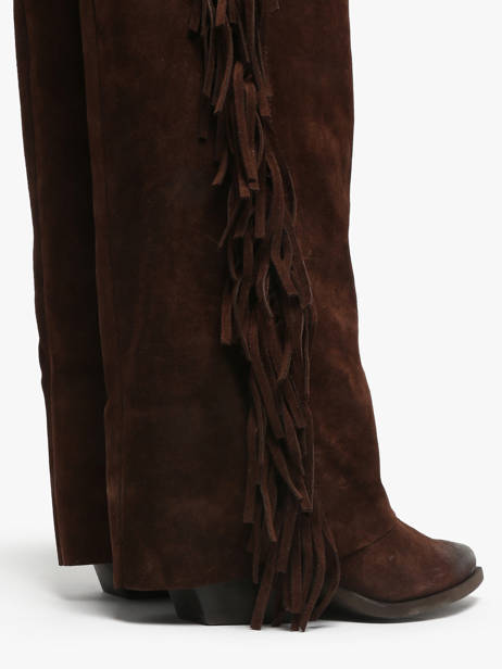 Laarzen Met Hak Uit Leder The icona Bruin women TX565 ander zicht 2