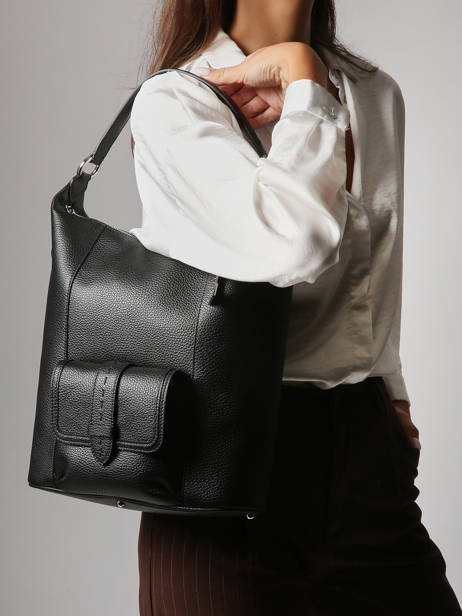 Schoudertassen Premier Flirt Leder Lancel Zwart premier flirt A13789 ander zicht 1