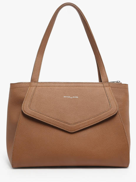 Schoudertas Madeleine Leder Nathan baume Bruin candy 8 ander zicht 4