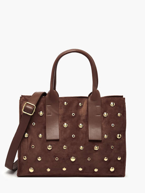 Handtas A4 Formaat Stud David jones Bruin stud CM7868