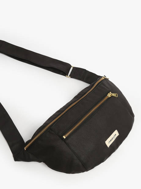 Belt Bag Orsel Waxed Rivedroite Zwart waxed ORSELWAX ander zicht 2