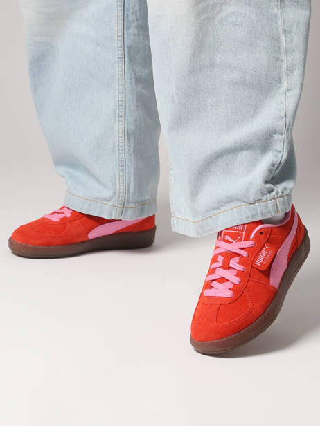 Sneakers Uit Leder Puma Rood women 39646372 ander zicht 1