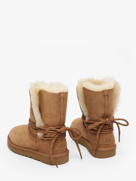 Enkellaarsjes Uit Leder Ugg Bruin women 1171530 ander zicht 4