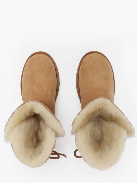 Enkellaarsjes Uit Leder Ugg Bruin women 1171530 ander zicht 5