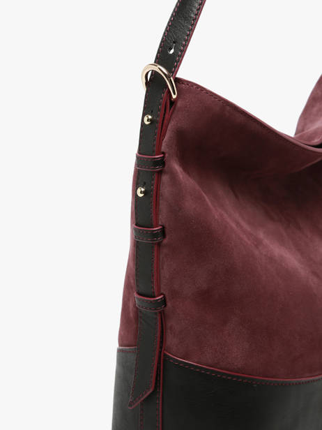 Schoudertas Serena Suède Leder Nathan baume Violet vogue 6 ander zicht 3