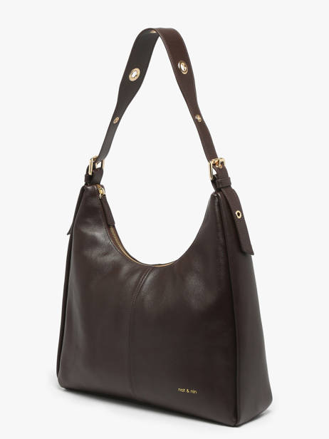 Schoudertas Tina Glad Leder Nat et nin Bruin vintage TINA ander zicht 2