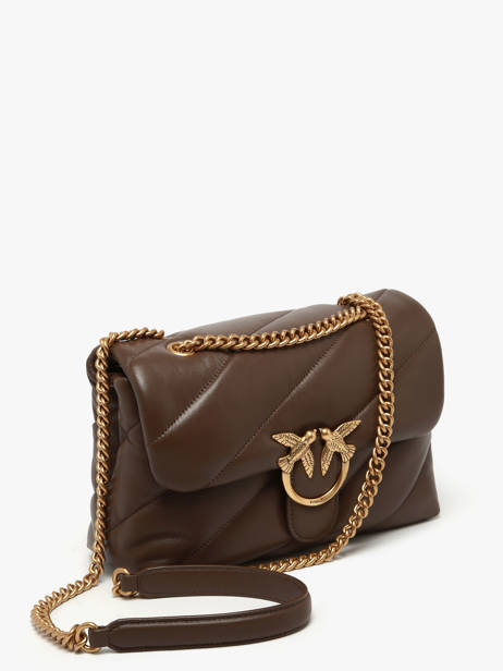 Cross Body Tas Love Bag Puff Leder Pinko Bruin love bag puff A0F2 ander zicht 2