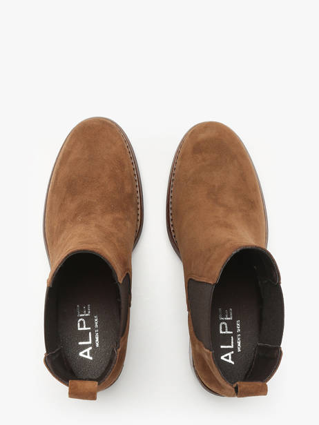 Enkellaarsjes Met Hak Uit Leder Alpe Bruin women 55311103 ander zicht 3