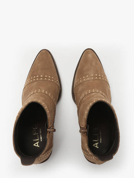 Enkellaarsjes Met Hak Uit Leder Alpe Bruin women 54491109 ander zicht 3