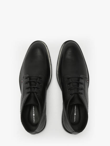 Enkelhoge Stadsschoenen Uit Leder Tommy hilfiger Zwart men 5697BDS ander zicht 3