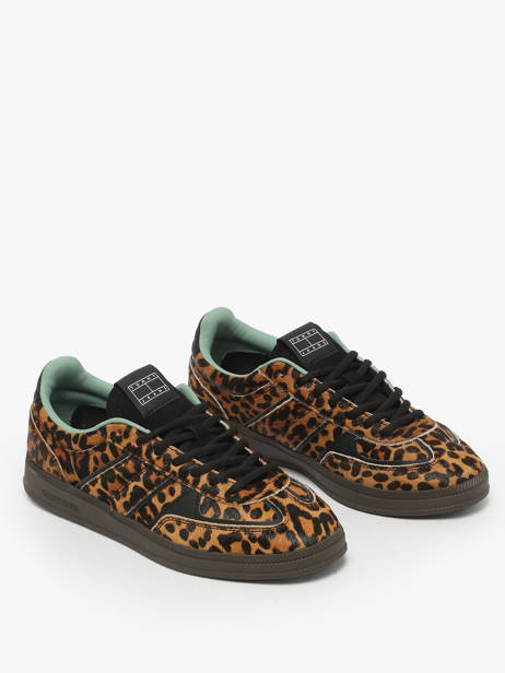 Sneakers Uit Leder Tommy hilfiger Bruin women 29040K7 ander zicht 1