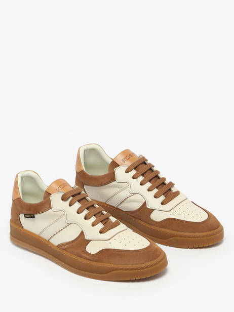 Sneakers Uit Leder Kost Beige men LEGENDVM ander zicht 1