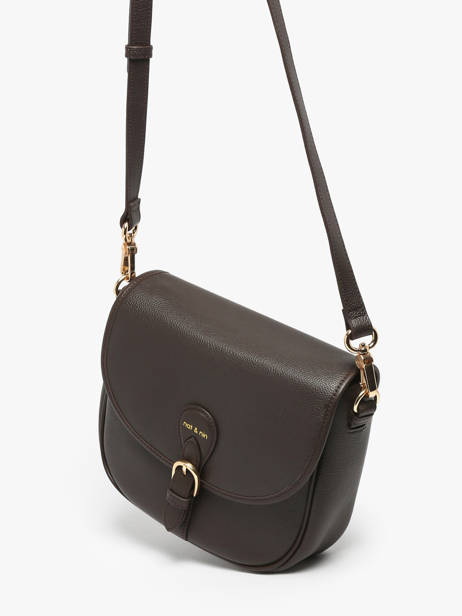 Cross Body Tas Vintage Leder Nat et nin Bruin vintage OLIVIA ander zicht 2