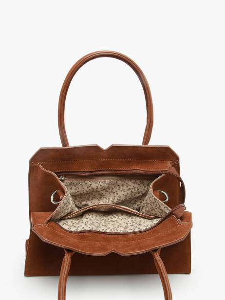 Handtas Velvet Miniprix Bruin velvet F7510 ander zicht 2