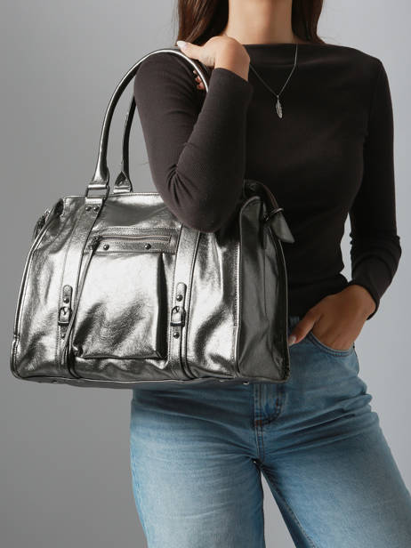 Schoudertas Format A4 Gallantry Zilver format a4 5 ander zicht 1