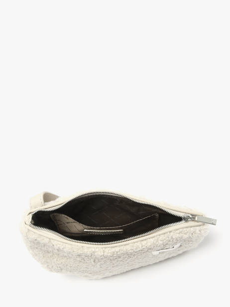 Cross Body Tas City Perle Winter Shearling En Leder Nathan baume Beige n city S ander zicht 3