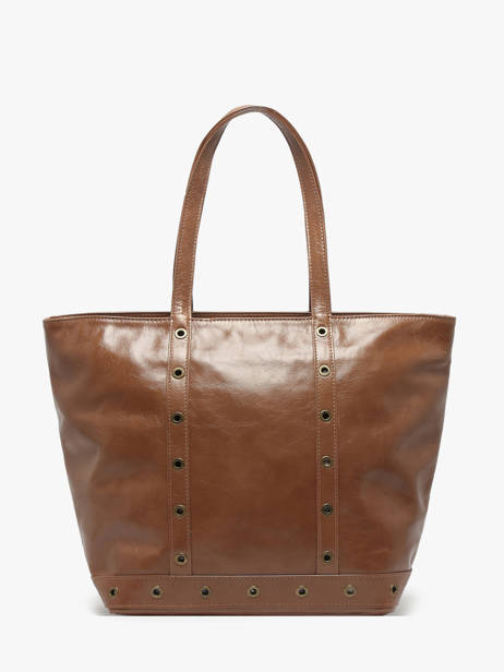 Schoudertas Le Cabas M In Gekreukeld Leder Vanessa bruno Bruin cabas cuir 82V40378