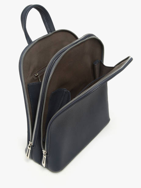 Rugzak Miniprix Blauw grained F2547 ander zicht 2