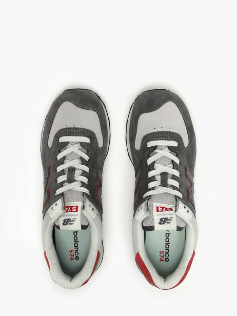 Sneakers 574 Uit Leder New balance Grijs boy U574QGY ander zicht 3