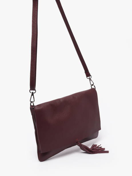 Cross Body Tas Caviar Leder Milano Rood caviar CA21062 ander zicht 1