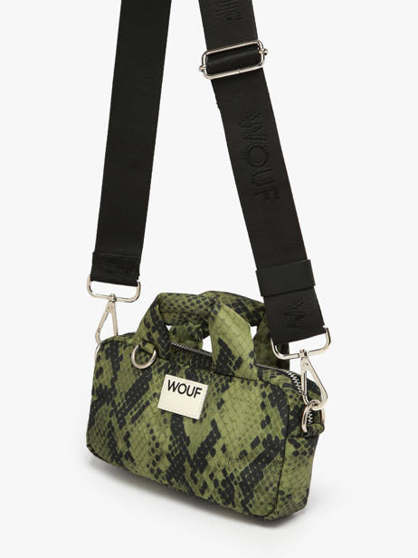 Cross Body Tas Cobra Gerecycleerd Polyester Wouf Groen cobra BM250019 ander zicht 1