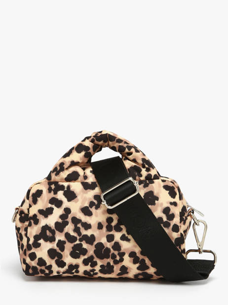 Cross Body Tas Feline Gerecycleerd Polyester Wouf Bruin feline BB250020 ander zicht 3