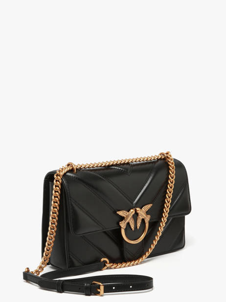 Cross Body Tas Love Bag Icon Leder Pinko Zwart love bag icon 4549A2OS ander zicht 1