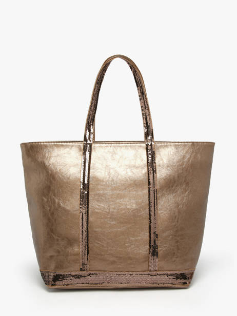 Schoudertas Cabas Vanessa bruno Goud cabas 20V40409 ander zicht 3