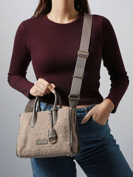 Handtas Sherpa David jones Bruin sherpa CM7667 ander zicht 1