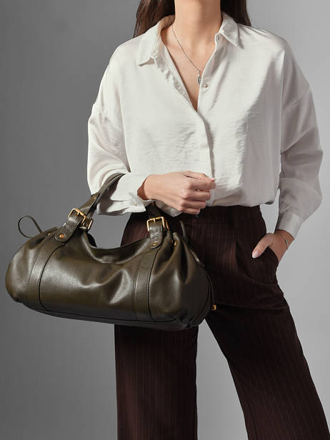 Schoudertas Icone Leder Gerard darel Groen icone DCS01410 ander zicht 1