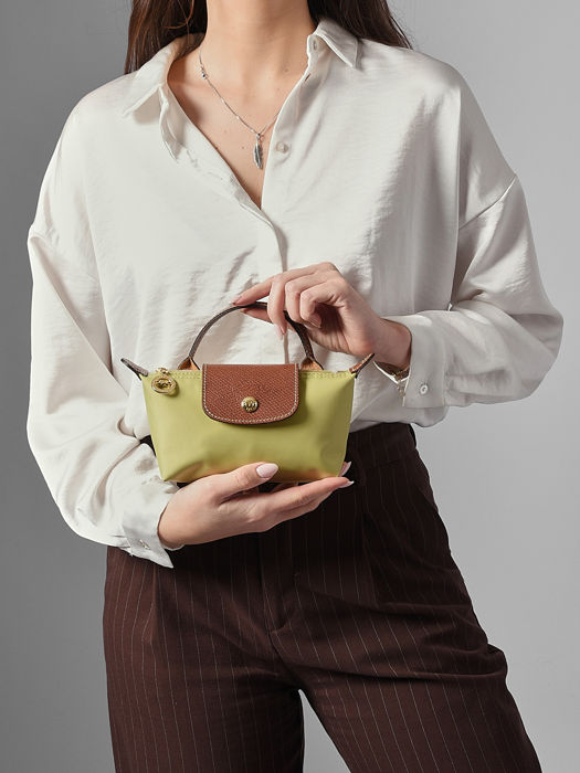 Longchamp Le pliage original Clutch Groen