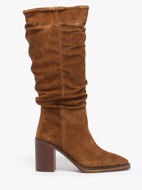 Laarzen Met Hak Camden Uit Leder Alpe Bruin women 52191101 ander zicht 1