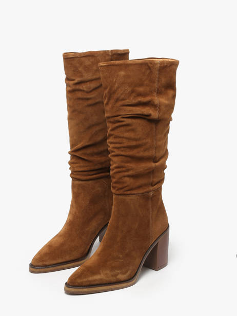 Laarzen Met Hak Camden Uit Leder Alpe Bruin women 52191101 ander zicht 4