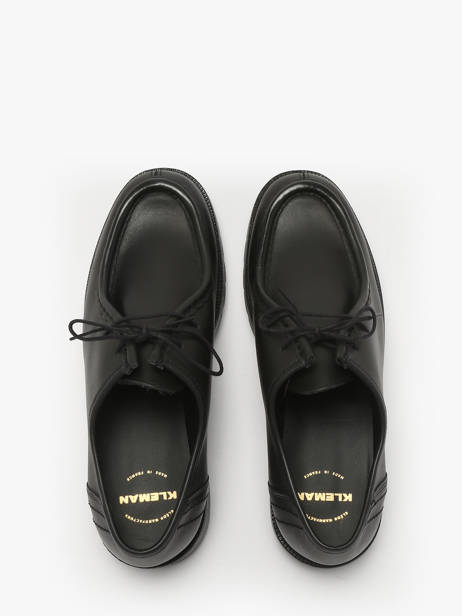 Derby Veterschoenen Uit Leder Kleman Zwart men PADROR ander zicht 7