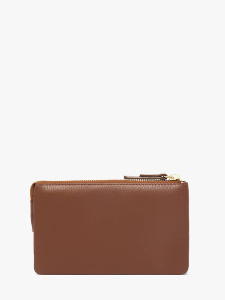 Portemonnee Leder Yves renard Bruin foulonne 29362 ander zicht 2