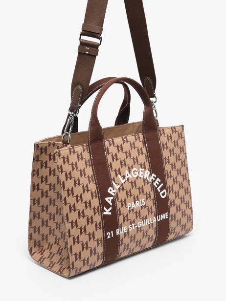 Handtas Rsg Katoen Karl lagerfeld Beige rsg B1W50021 ander zicht 2
