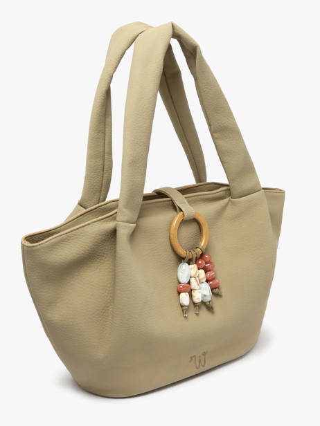 Schoudertas Woomen Groen camomille pearl WCAE07 ander zicht 2