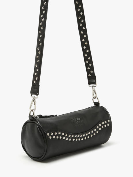 Cross Body Tas Glam Leder Basilic pepper Zwart glam BGLA87 ander zicht 2