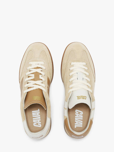 Sneakers Uit Leder Caval Beige women BAPULS20 ander zicht 3