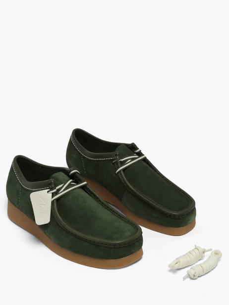 Derby Veterschoenen Uit Leder Clarks Groen men 26186170 ander zicht 3