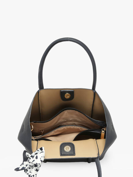 Handtas Grained Miniprix Blauw grained A713 ander zicht 2