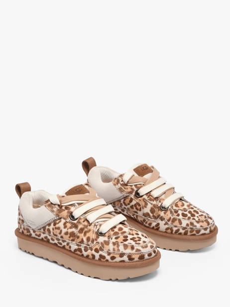Sneakers Lo Lowmel Plains Uit Leder Ugg Bruin women 1181071 ander zicht 1