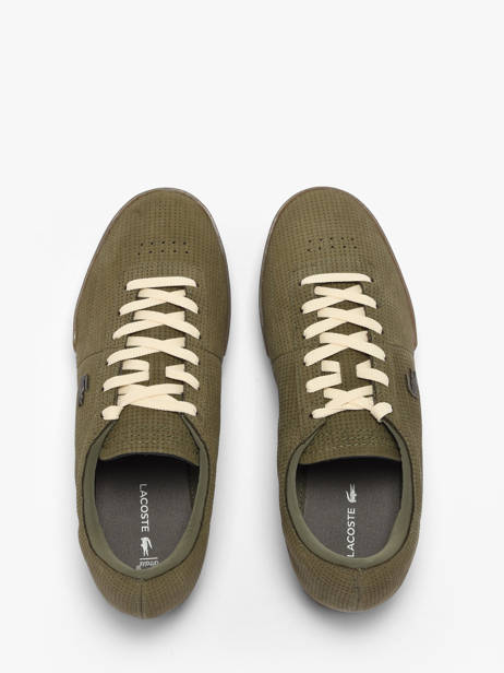Sneakers Uit Leder Lacoste Groen men 1SMA0067 ander zicht 4