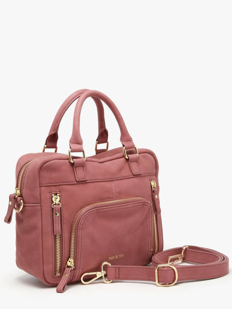 Cross Body Tas Baby Macy Leder Nat et nin Roze vintage BABYMACY ander zicht 2