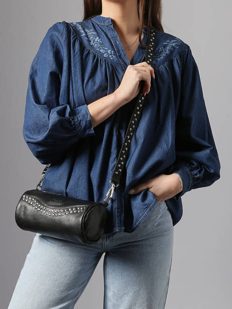 Cross Body Tas Glam Leder Basilic pepper Zwart glam BGLA87 ander zicht 1