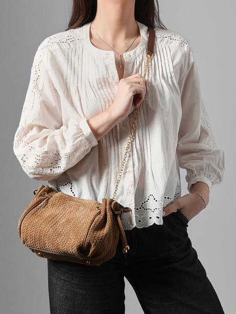 Schoudertas Studio Leder Gerard darel Bruin studio D477 ander zicht 1