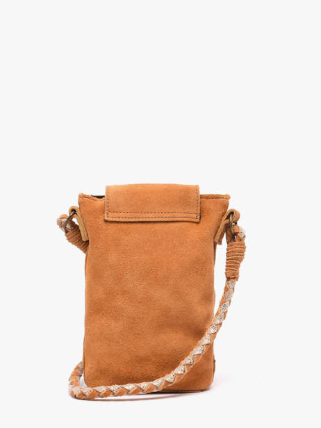 Cross Body Tas Brianna Leder Pieces Bruin brianna 17163616 ander zicht 4