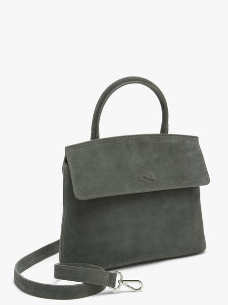 Cross Body Tas Clarita Suède Leder Nathan baume Groen nathan 18S ander zicht 2